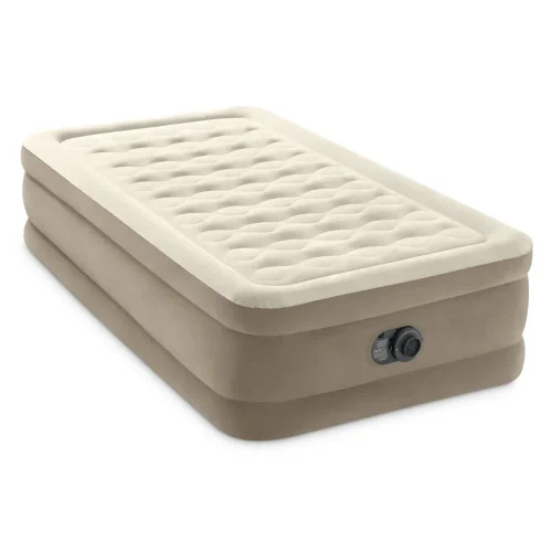 Надувная кровать Twin Ultra Plush со встроенным насосом, 99×191×46 см, макс. 136 кг, Интекс (64426)
