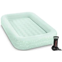 Pat gonflabil Kidz Travel cu margini laterale, 168×107×25 cm, 3–6 ani, Intex (66810)