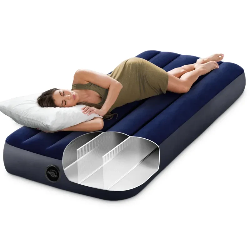 Saltea gonflabilă Twin Jr. Classic Downy, 76×191×25 cm, max. 136 kg, Intex (64756) 2