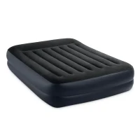 Надувная кровать Queen Pillow Rest со встроенным насосом, 152×203×42 см, макс. 272 кг, Интекс (64124)