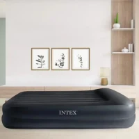 Надувная кровать Queen Pillow Rest со встроенным насосом, 152×203×42 см, макс. 272 кг, Интекс (64124) 3