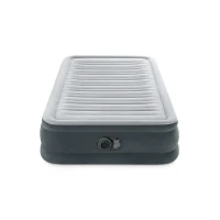 Pat gonflabil Twin Comfort-Plush cu pompă încorporată, 99×191×33 cm, max. 136 kg, Intex (67766) 4