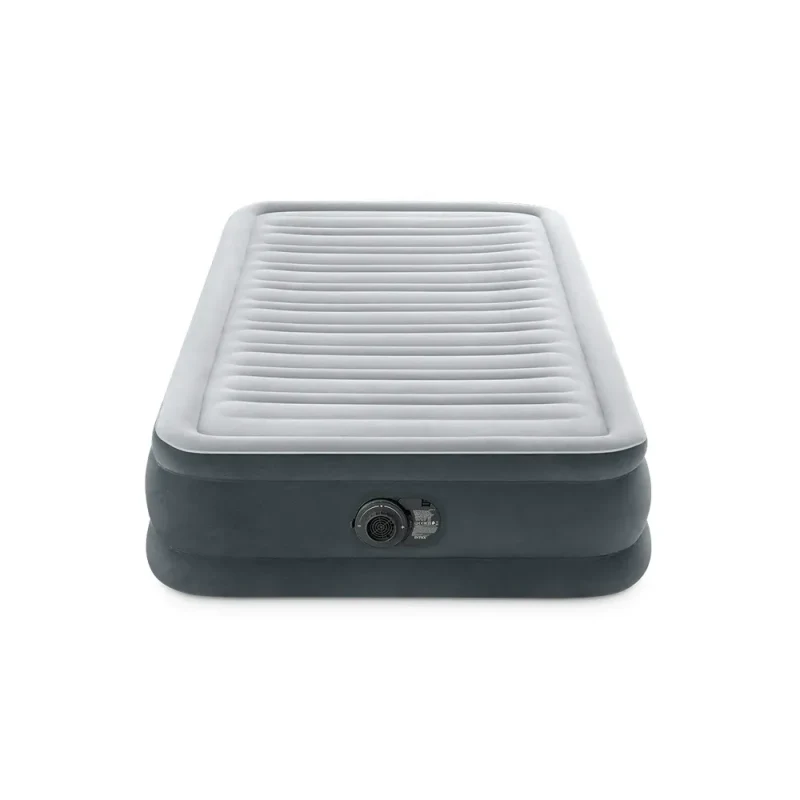 Pat gonflabil Twin Comfort-Plush cu pompă încorporată, 99×191×33 cm, max. 136 kg, Intex (67766) 4