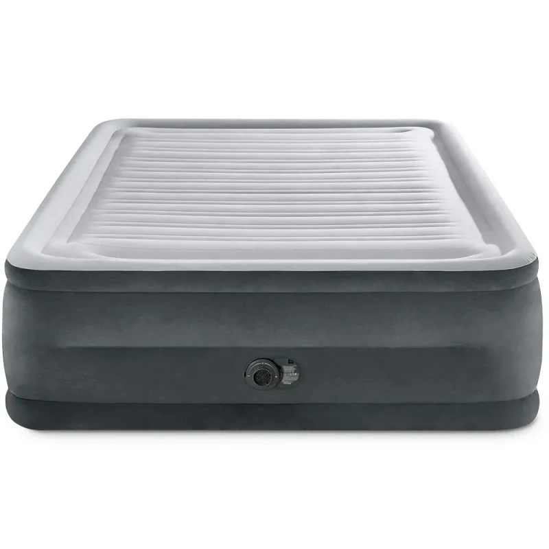 Pat gonflabil Queen Comfort-Plush cu pompă încorporată, 152×203×56 cm, max. 272 kg, Intex (64418) 9