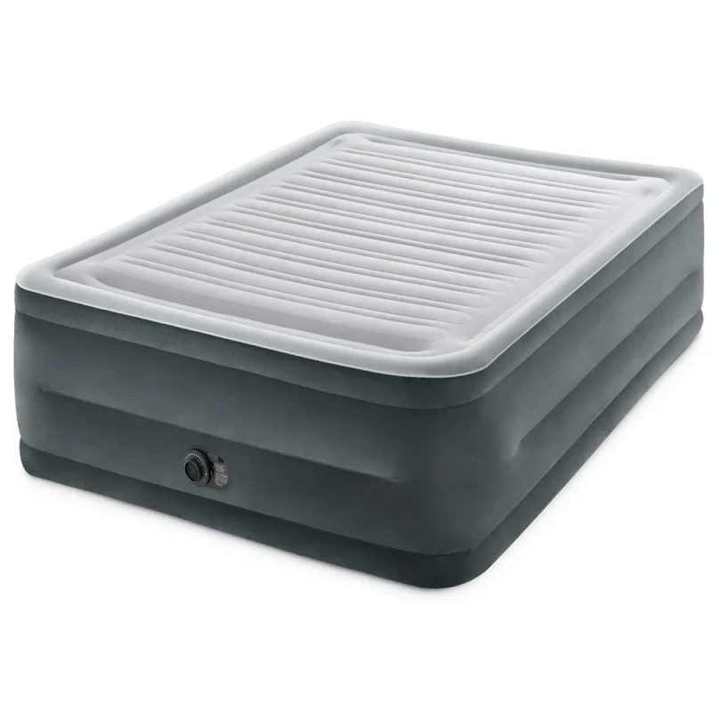 Pat gonflabil Queen Comfort-Plush cu pompă încorporată, 152×203×56 cm, max. 272 kg, Intex (64418) 8
