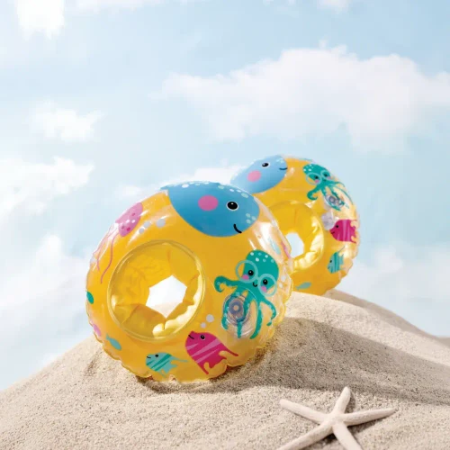 Надувные ласты для плавания Little Sea Pals, 27×25 см, 3–6 лет, Intex (59651)