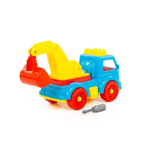 Constructor camion excavator – 34 piese, Polesie (84835)