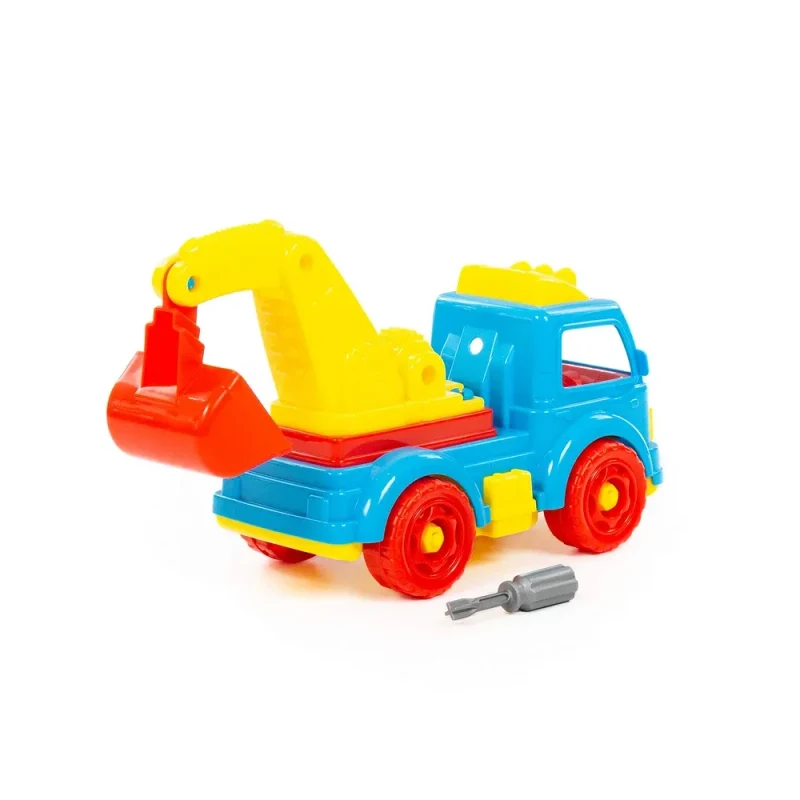 Constructor camion excavator – 34 piese, Polesie (84835) 2