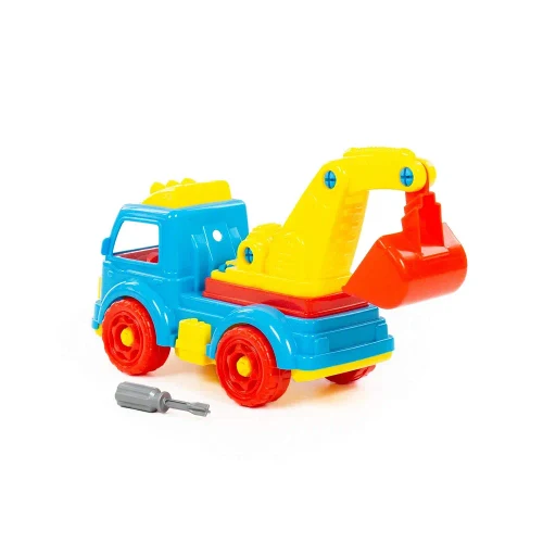 Constructor camion excavator – 34 piese, Polesie (84835)