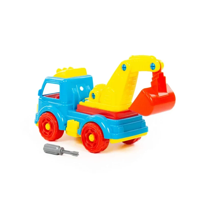 Constructor camion excavator – 34 piese, Polesie (84835) 3