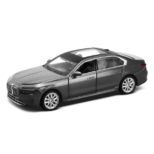 Литой автомобиль BMW i7, масштаб 1:28, серый, MSZ (32738)