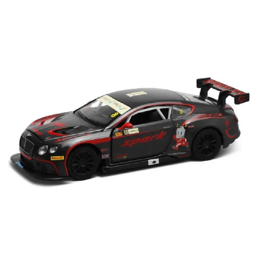 Металлический автомобиль Bentley Continental GT3 в масштабе 1:32, черный MSZ (32353A)