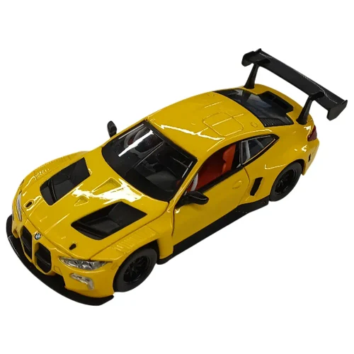 Литой автомобиль BMW M4 GT3 в масштабе 1:32, желтый MSZ (32715)