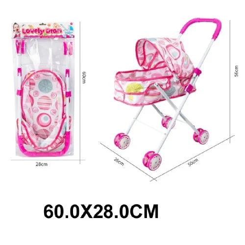 Carucior din metal pentru papusi (840040)