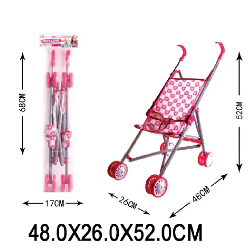 Carucior din metal pentru papusi (68813)