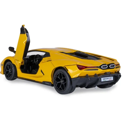 Металлический автомобиль Lamborghini Revuelto в масштабе 1:24, желтый MSZ (68200A/2)