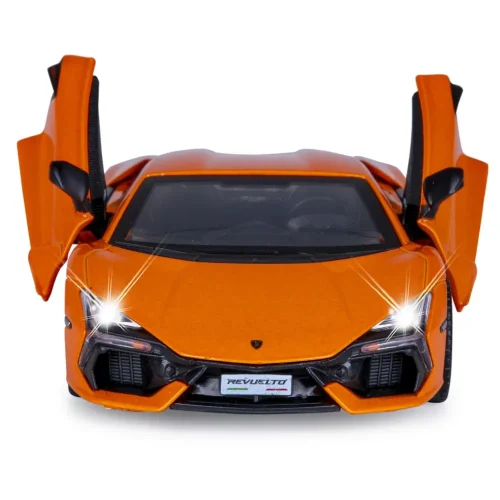Металлический автомобиль Lamborghini Revuelto в масштабе 1:24, оранжевый MSZ (68200A/1)