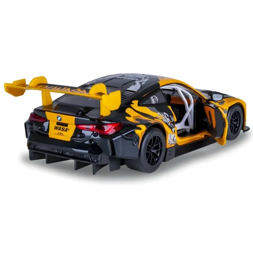 Литой автомобиль BMW M4 GT3 в масштабе 1:24, желтый MSZ (68296A)