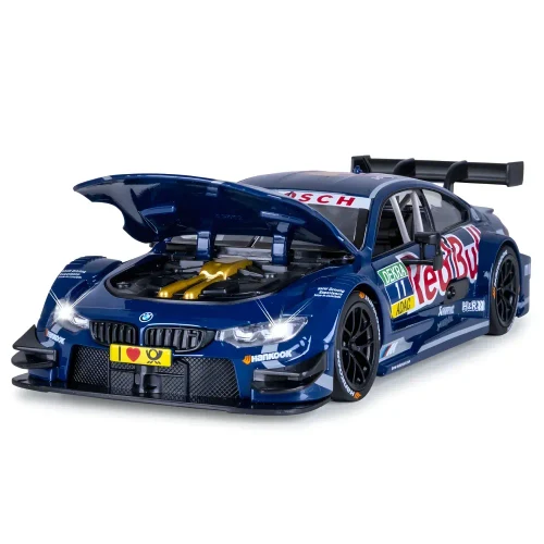Литой автомобиль BMW M4 DTM, масштаб 1:24, синий, MSZ (68295A)
