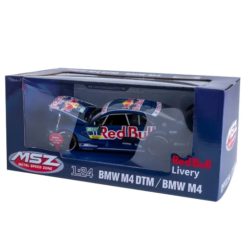 Литой автомобиль BMW M4 DTM, масштаб 1:24, синий, MSZ (68295A)
