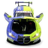 Mașină din metal BMW M4 GT3, scară 1:24, verde, MSZ (68282A/3) 2