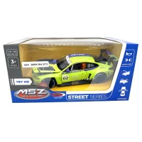 Mașină din metal BMW M4 GT3, scară 1:24, verde, MSZ (68282A/3) 4