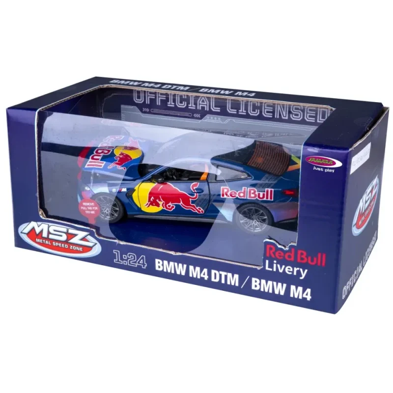 Mașină din metal BMW M4 (G82), scară 1:24, albastră, MSZ (68292A) 9