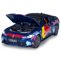 Mașină din metal BMW M4 (G82), scară 1:24, albastră, MSZ (68292A) 4