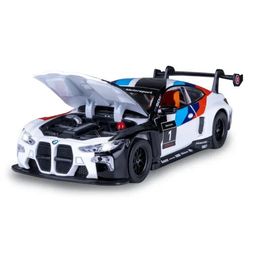 Литой автомобиль BMW M4 GT3 в масштабе 1:24, черный MSZ (68282A/2)