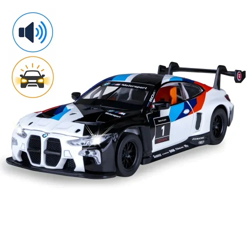 Литой автомобиль BMW M4 GT3 в масштабе 1:24, черный MSZ (68282A/2)