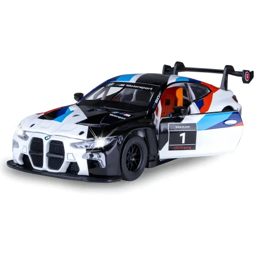 Литой автомобиль BMW M4 GT3 в масштабе 1:24, черный MSZ (68282A/2)