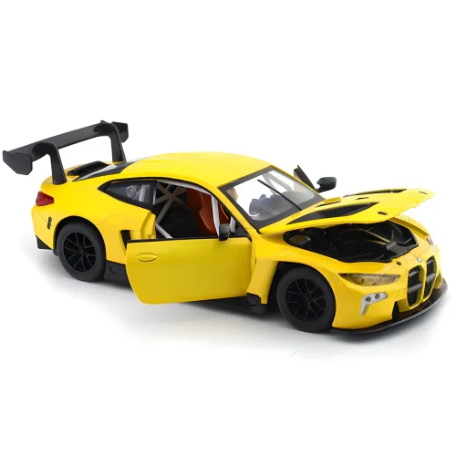 Литой автомобиль BMW M4 GT3 в масштабе 1:24, желтый MSZ (68277A)