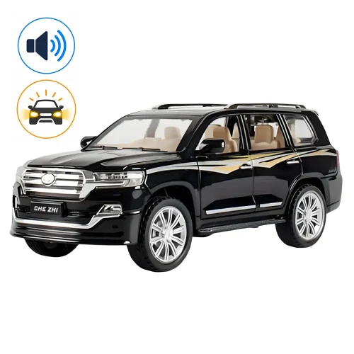 Металлический автомобиль Toyota Land Cruiser Prado масштаб 1:24, черный MSZ (68270A/2)