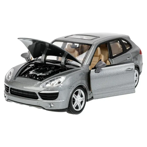 Литой автомобиль Porsche Cayenne в масштабе 1:24, серый MSZ (68241A)