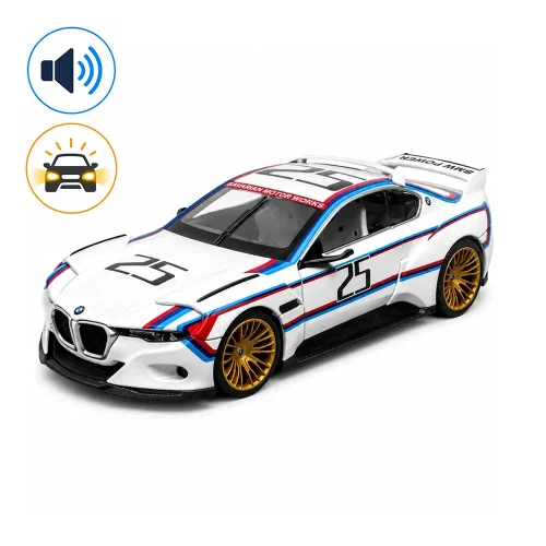 Литой автомобиль BMW 3.0 CSL Hommage R, масштаб 1:24, белый, MSZ (68257A/2)
