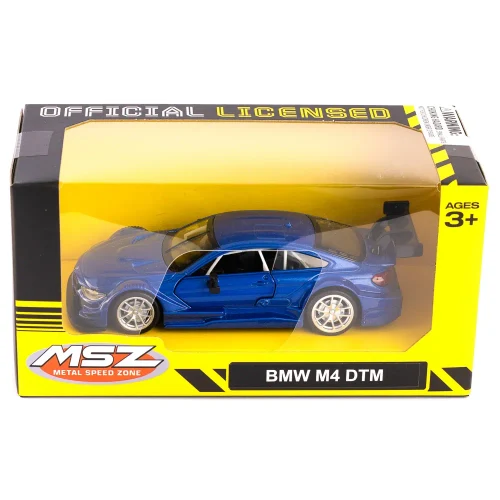 Mașină din metal BMW M4 DTM scară 1:36, 3 culori, MSZ (10024)