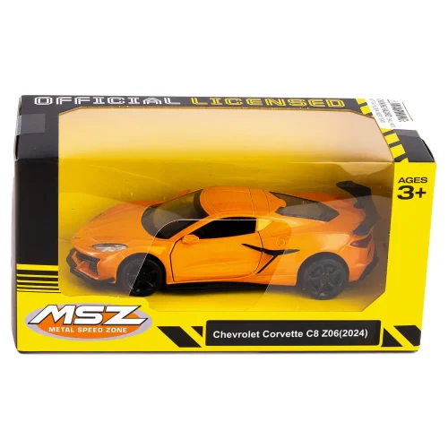 Mașină din metal Chevrolet Corvette C8 Z06 2024 scară 1:36, 3 culori, MSZ (10018)