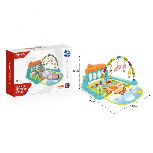 Игровой коврик с пианино и подвесными игрушками, Huanger HE0639 (20137 г.)