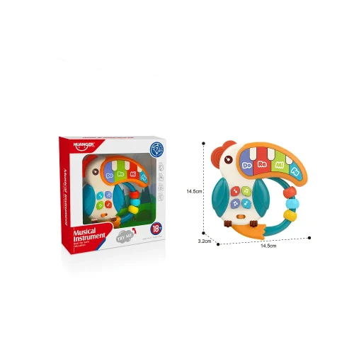 Pian muzical interactiv în formă de papagal, Huanger HE0532 (78416)