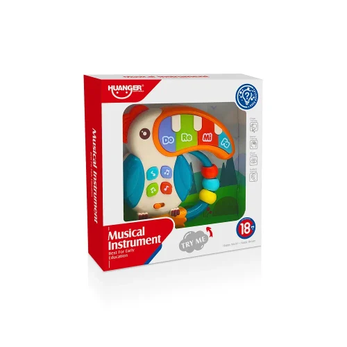 Pian muzical interactiv în formă de papagal, Huanger HE0532 (78416)
