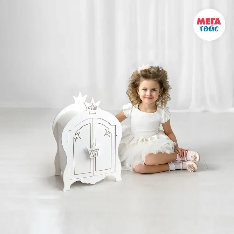 Mobilier de joacă – dulap din colecția „Shining Crown” (mătase albă ca zăpada) (72020) 3