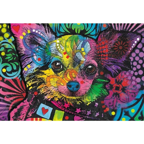 Cățeluș colorat, 500+1 elemente din lemn (20218)
