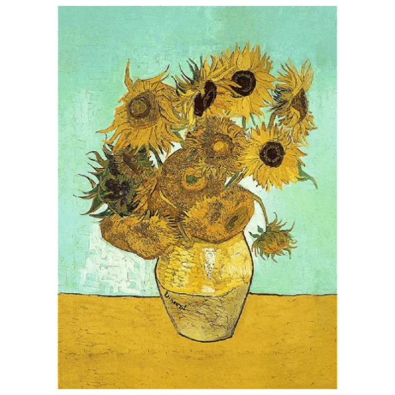 Floarea-soarelui – Vincent van Gogh, 200 elemente din lemn (20249) 2