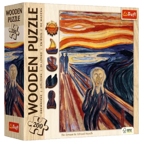 Țipătul – Edvard Munch, 200 elemente din lemn (20252)