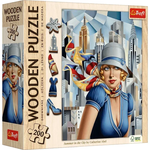 Vară în oraș – Catherine Abel, 200 elemente din lemn (20251)