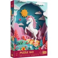 Trefl aniversar de 40 de ani – Artă pe hârtie: Unicorn, 160 elemente (40047)