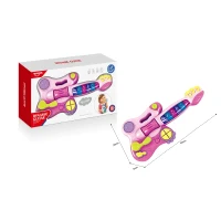 Chitară muzicală educativă, roz, Huanger HE0502 (78669) 2
