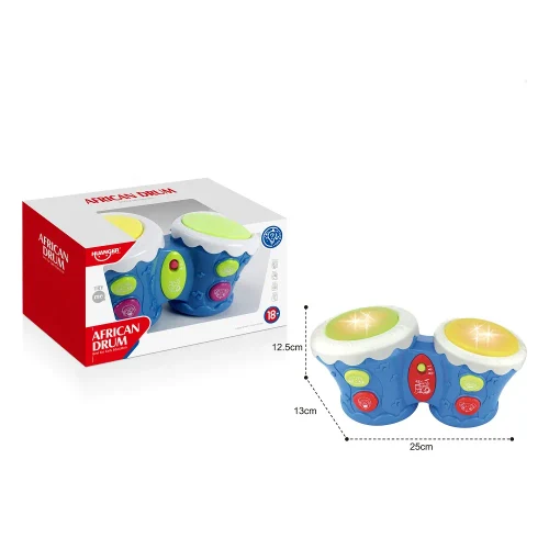 Set tobe muzicale cu lumini și sunete, albastru, Huanger HE0505 (78652)