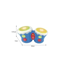 Set tobe muzicale cu lumini și sunete, albastru, Huanger HE0505 (78652)