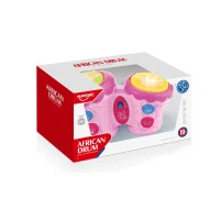 Set tobe muzicale cu lumini și sunete, roz, Huanger HE0506 (678645) 3